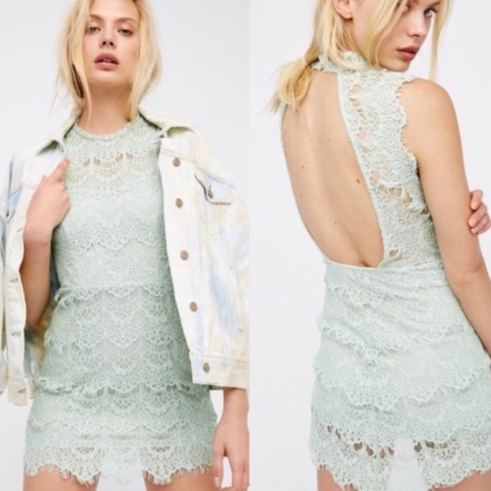 FREE PEOPLE Intimately Daydream Lace Dress S